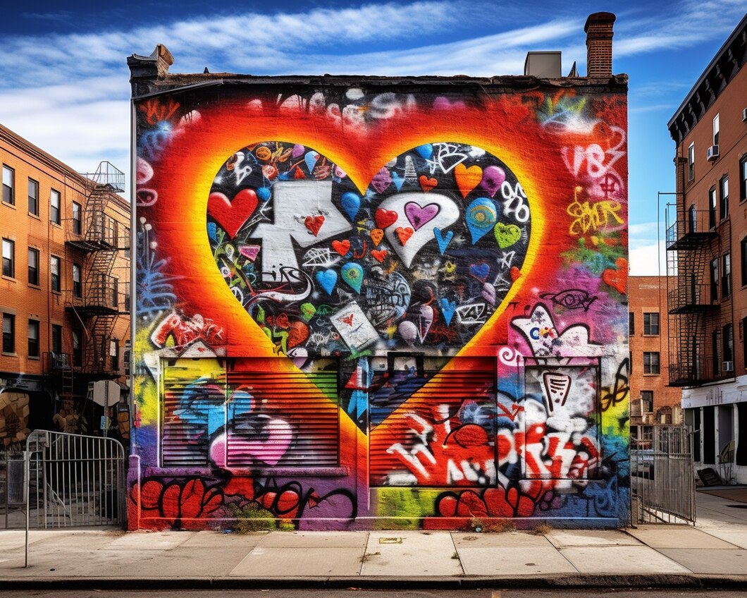 Abstract street art graffiti design